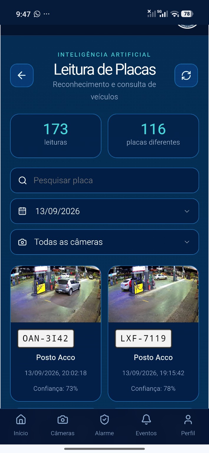 Leitura e registro de placas na plataforma CentralTec